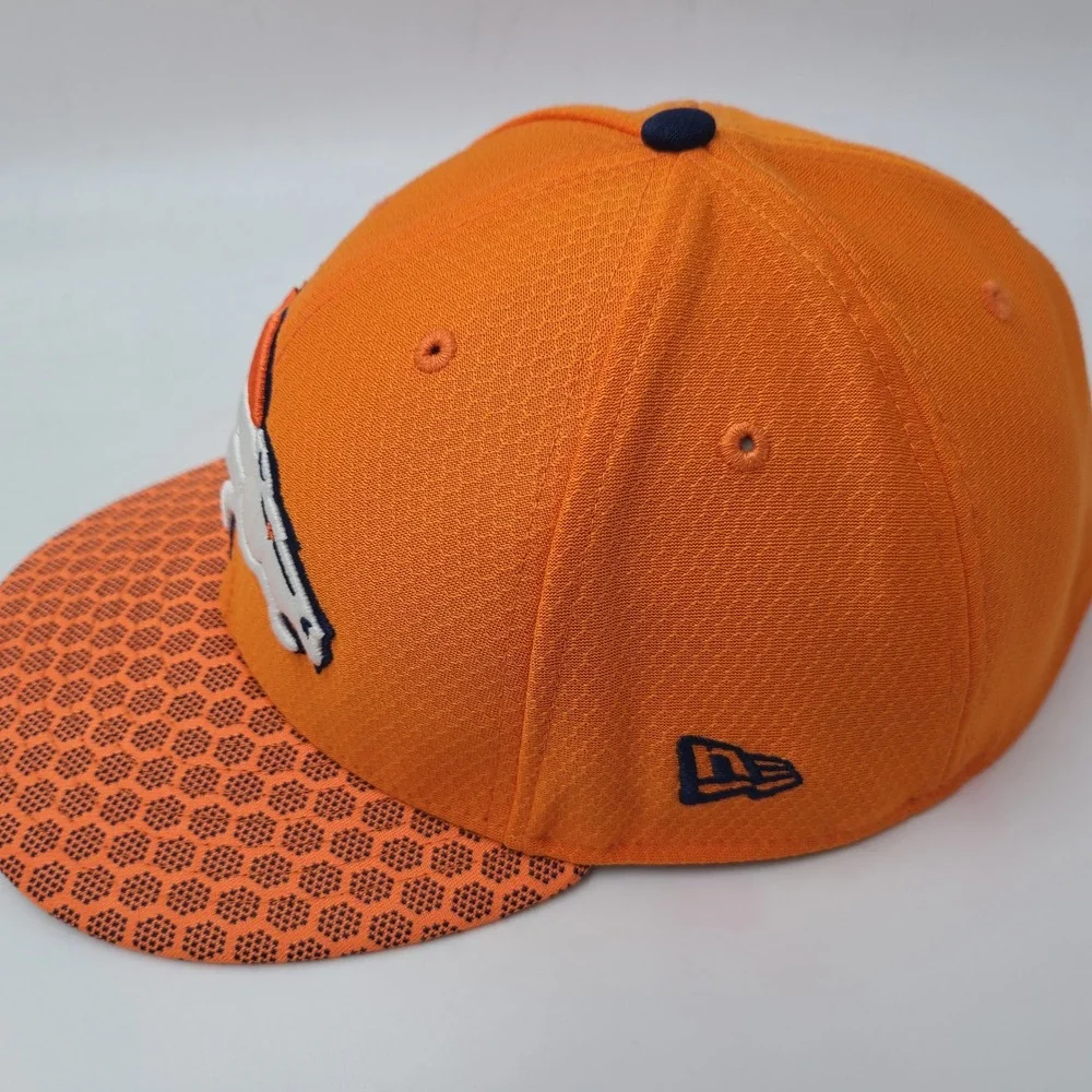 Denver Broncos Hat Fitted 8 New Era 59Fifty Orange Blue NFL Football Logo‎ Men